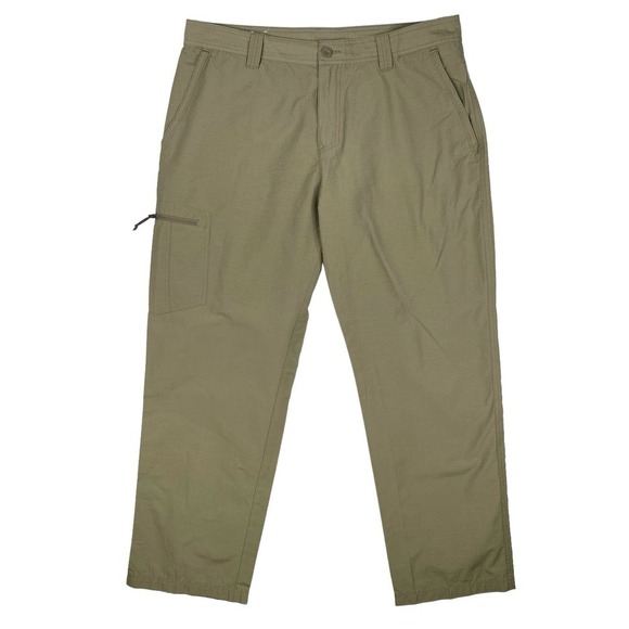 Columbia Brown Nylon Blend Hiking Trail Ridge Casual Pants Men's Size 38x30 - Picture 1 of 6